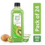 Alo frut Kiwi Fruit Drink with Tasty Aloevera Chunks & Juice - 300ml (Pack of 24) |Goodness of Fruits and Aloevera|Ready-to-Serve Fruit Juice|Kiwi Juice - Fast UK Delivery - Image 3