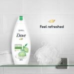 Dove Refreshing Body Wash, With Refreshing Cucumber And Green Tea Scent, For All Skin Type, Smoother Skin, 250 ml - Fast UK Delivery - Image 7