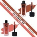 KINDED Lip Eye and Cheek Tint Combo for Women Girls Longlasting Moisturizing Vitamin E Liquid Lip Colour Lipstick Eyeshadow Blush (Matte Finish, Brown Temptation & Perfect Nude, 9 ml each) - Fast UK Delivery - Image 3
