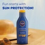 NIVEA Men & Women Sun Protect And Moisture 125Ml Spf 30 Advanced Sunscreen For Instant Protection For Normal Skin| Pa++ UVA - UVB Protection System| Water Resistant| Pack Of 1 - Fast UK Delivery - Image 4