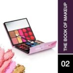 Hilary Rhoda The Book of Makeup | 20 Eyeshadows | 2 Highlighters | 2 Blushes | 2 Contours | 6 Cream Lip Glosses | Dual Ended Brush | Long Lasting | Blends Easily- 23.4g (Shade 2) - Fast UK Delivery - Image 3