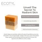 Ecotyl Shea Butter Soaps - Ubtan, Rose & Coffee | 100% Natural | Gentle Cleanser | Set of 3 - Fast UK Delivery - Image 4