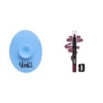 Glam 21 Silicone Face Cleanser Scrubber (Small) Lip Seduction Non- Transfer Crayon Lipstick| Lightweight & Longlasting|Creamy Matte Formula - 2.8gm|Purple Mousse|12 - Fast UK Delivery