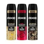 Axe Long Lasting Deodorant Bodyspray for Men - Intense, Dark Temptation, and Gold Temptation (215 ml) - Fast UK Delivery - Image 2