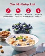 True Elements Muesli No Added Sugar 1 Kg | Sugar Free Cereal | Diet Food | Healthy and Quick Breakfast | No Malt Extract, No Malitol, No Sweetners or Flavourings | Oats, Wheat Flakes & Jowar | Crunchy Almonds, Seeds & Freeze dried fruits | 15g Clean Protein - Fast UK Delivery - Image 6