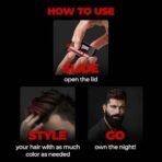 Beardo Dye Hard Temporary Hair Color - Metallic Red, 25g | Temporary 1-Day 1-Wash|DIY Instant Hair Color Makeup for Men| No Bleach | No Ammonia | No Damage - Fast UK Delivery - Image 4