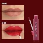 Fashion Colour Pretty Lip Glow Liquid Lipstick Waterproof Matte Finish Non Transfer 16 Hours Wear Liquid Lipstick Nudeshade To Boldshade Perfectly Fit To All Indian Skin Tones (#Nude Halo, 3ML) - Fast UK Delivery - Image 5