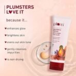 Plum Saffron & Papaya Glow & Brightening Face Wash with Vitamin B5 | Boosts Glow & Brightens Skin | Non-Drying | All Skin Types | Bright Gel Face Wash for Women & Men | for All Skin Types | 100ml - Fast UK Delivery - Image 3