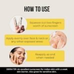 Dr. Sheth's Ceramide & Vitamin C Long lasting Sunscreen SPF 50+ PA++++ 6 hrs Advanced UV & Tan Protection For All Skin Types | No White Cast| Non-Greasy & Quick-Absorbing | For Women & Men | 50g - Fast UK Delivery - Image 6