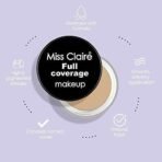 Miss Claire Cream Full Coverage Acne Prone Makeup + Concealer #13, Orange, 6 Grams Natural Finish Orange 6 G - Fast UK Delivery - Image 4