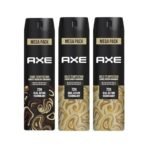Axe Dark Temptation Long Lasting Deodorant Bodyspray For Men 215 ml & Axe Gold Temptation Long Lasting Deodorant Bodyspray For Men 215 ml(Pack 3) - Fast UK Delivery - Image 2