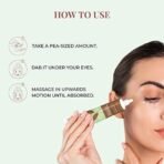 Just Herbs Nourishing Under Eye Gel Creme for Dark Circles, Eye Puffiness, Fine Lines & Wrinkles with Green Tea & Carrot Seed -For Men & Women 20 gm - Fast UK Delivery - Image 4