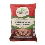 ORGANIC INDIA Rich Source of Dietary Fiber & Protein Organic Kabuli Chana (White Chickpea) - 500 Gm - Fast UK Delivery