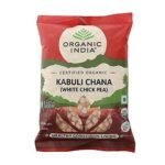ORGANIC INDIA Rich Source of Dietary Fiber & Protein Organic Kabuli Chana (White Chickpea) - 500 Gm - Fast UK Delivery