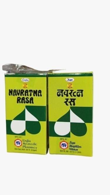 uk41KOynV87hL-1-1.jpg Unjha's Navratna Rasa Gold Coated Tablet 30 Pills (15 * 2) Ayurvedic Supplement for Immunity Vitality and Overall Health - Image 1