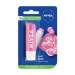NIVEA Soft Rose Shine 4.8g Lip Balm|24 H Melt in Moisture Formula|Natural Oils|Glossy Finish,4.8 g (Pack of 1) - Fast UK Delivery - Image 2