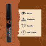KINDED Curling Mascara Waterproof Long Lasting Smudgeproof Lengthening Volumizing Ultra Max Curl Intense Black Volume Sensational False Lash Effect for Girls Women Eye Makeup (6 ml, Black) - Fast UK Delivery - Image 5