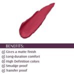 Glam 21 Long Lasting Non-Transfer Lipstick|Creamy Matte Formula | Smudge-Free | HD-Colored lips - 2.8gm|Dreamy Red-20 - Fast UK Delivery - Image 4