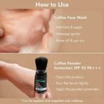 mCaffeine Cleanse & Protect Kit with Coffee Powder Sunscreen SPF 50 PA+++ & Coffee Face Wash | Deeply Cleanses, Repairs UV Damage and for Oil-Free & Ultra Soft Skin | Upto 8 Hrs Sun Protection - Fast UK Delivery - Image 5