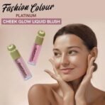 Fashion Colour Platinum Liquid Blusher | Long-Lasting | Liquid dewy blush | Lightweight blush | Ultra-Pigmented formula | Buildable liquid blush | Dewy & Radiant Finish | (Peach, 5gm) - Fast UK Delivery - Image 4