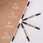 Swiss Beauty Chrome & Matte Twin Eyeshadow Stick | Mix of Matte and Shimmer | Easy to blend, non creasing eyeshadow | 24 Hour Stay | Shade- Autumm Break, 2g - Fast UK Delivery - Image 4