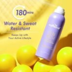 mCaffeine Sun Bath SPF 80+ PA ++++ Body Sunscreen Spray | High UV Protection | Invisible, Non-Greasy, 180 Mins Water/Sweat Resistant Cooling Spray| For All Skin Types | Blueberry Fragrance -100ml - Fast UK Delivery - Image 6