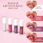 Just Herbs 4 IN 1 Lip Gloss for Women, Serum Infused Non-Sticky Glossy and Hydrating Lip Gloss 4 gm - Fast UK Delivery - Image 3