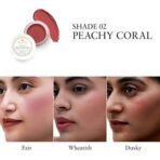 Just Herbs Vegan Lip and Cheek Tint (pack of 2) : Subtle Day-Wear Must Haves - Peachy Coral and Pale Pink - Fast UK Delivery - Image 6