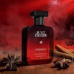 Just Herbs Intense Oud Red EDP Perfume Spray for Men, Long Lasting Up to 8 Hours Pure Fragrance Eau Da Parfum Mens Body Spray - 50 ml - Fast UK Delivery - Image 3