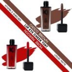 KINDED Lip Eye and Cheek Tint Combo for Women Girls Longlasting Moisturizing Vitamin E Liquid Lip Colour Lipstick Eyeshadow Blush (Matte Finish, Choco Brown & More Maroon, 9 ml each) - Fast UK Delivery - Image 3