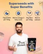True Elements Chia Seeds 1kg (500g * 2) - Buy 1 Get 1 FREE - Non-GMO and Fibre Rich Seeds | Omega-3 rich Seeds for Eating | Healthy Snacks | Best for Weight Management - Fast UK Delivery - Image 7