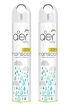 Godrej Aer spray, Monsoon Odour Refresh | Remove Damp Smell - Air Freshener for Home & Office | Pack of 2 - Fast UK Delivery - Image 2