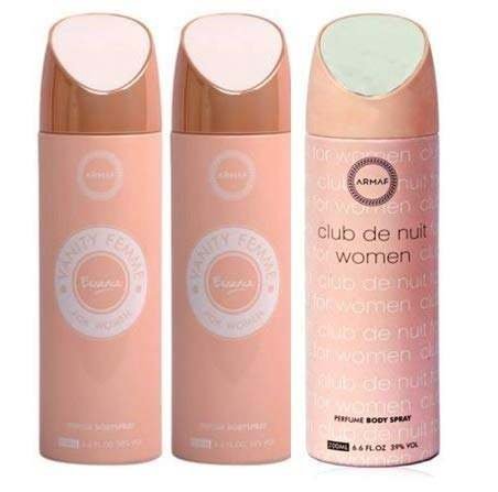 uk41LwqLq9ErL-1-1.jpg ARMAF Vanity Femme Essence & Deo Club De Nuit Perfume Body Spray for Woman, 200 ml, Pack of 3 - Fast UK Delivery - Image 1
