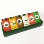 Golden Tips Flavoured Green Teas Gift Box, 6 Flavors - Peach, Mango, Chocolate, Vanilla, Strawberry & Mint (150g- 75 Cups) - Fast UK Delivery - Image 5