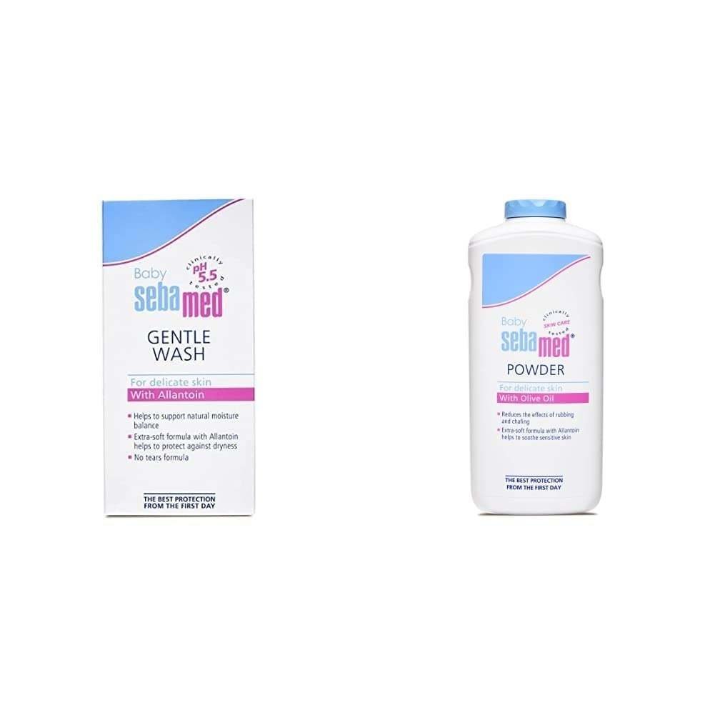 uk41M6j98l8CL-1-1.jpg Sebamed Extra Soft Baby Wash (50ml) & Sebamed Baby Powder, 200g - Fast UK Delivery - Image 1