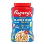Bagrry's No Added Sugar muesli 1kg| Diet Friendly Muesli with No Added Sugar, Plant Based Muesli | 90% Multi Grains, 60% Fibre Rich Oats with Bran | Whole Grain Breakfast Cereal | Helps Manage Weight | Plant Based - Fast UK Delivery - Image 2