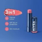 NIVEA Lip Caring Beauty Rose Lip Balm | Lip & Cheek Tint with SPF 30 - Fast UK Delivery - Image 3