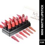 MILA Beaute Minis Pout Party Lipstick for Women | Matte Finish Lipstick Set of 12 Pieces (Shade-A, 12g) Pro Matte Lipstick | Creamy Matte Lipstick | Shade - Naina, 4.2g - Fast UK Delivery - Image 7