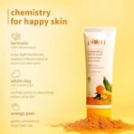 Plum Turmeric & White Clay Acne Action Face Wash | Fights Acne & Controls Excess Oil | With Turmeric & Orange Peel | Non-Drying, Clay-Based, Sulphate Free Face Wash | 100% Vegan | 100ml - Fast UK Delivery - Image 3