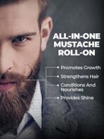 Beardo Mustache Growth Roll On 8 ml | Stimulates Hair follicles | Boosts Mustache Hair Growth | Goodness of Almond & Coconut Oil | Easy to use Roll on - Fast UK Delivery - Image 5