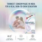 KamaSutra SkinFEEL Thinnest Condom for Men | Skin to Skin Sensation | Combo Pack of 10 - Fast UK Delivery - Image 4
