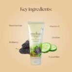 Moha: Niacinamide & Vitamin C Brightening Face Wash | Hydrating Cucumber & Dark Spot Reducing Licorice | Glowing Skin | Unisex | 100 ml - Fast UK Delivery - Image 4