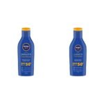 Nivea Sun, Moisturizing Liquid Lotion For Oily Skin, Spf 50, 125Ml & Sun, Moisturizing Lotion For Oily Skin, Spf 50, 75Ml, Pack Of 1 - Fast UK Delivery