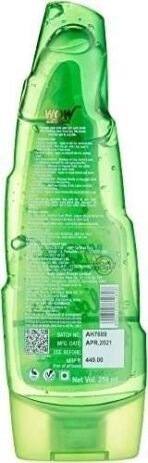 WOW Skin Science Aloe Vera Multipurpose Beauty Gel for Skin and Hair, 250 ml (Pack of 2) - Fast UK Delivery - Image 3