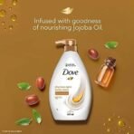 Dove Dryness Care Bodywash infused with Jojoba Oil to deeply nourish your skin, 100% gentle cleansers, paraben free/sulphate free cleansers, 100% plant- based moisturisers, 800ml - Fast UK Delivery - Image 4