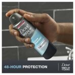 Dove Men+Care Dry Spray Antiperspirant Deodorant Clean Comfort, Up To 48 hrs Protection From Sweat & Odour, Instantly Dry for Cleaner Feel, Dermatologically Proven Formula, Soothes & Moisturises Skin, Long-Lasting Crisp Fragrance, 150 ml - Fast UK Delivery - Image 4