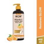WOW Skin Science Vitamin C Body Lotion - Non Sticky & Non Greasy - Moisturising & Smoothening Care - with Vitamin C, Kakadu Plum - No Mineral Oil, Silicones & Color - 400mL - Fast UK Delivery - Image 3