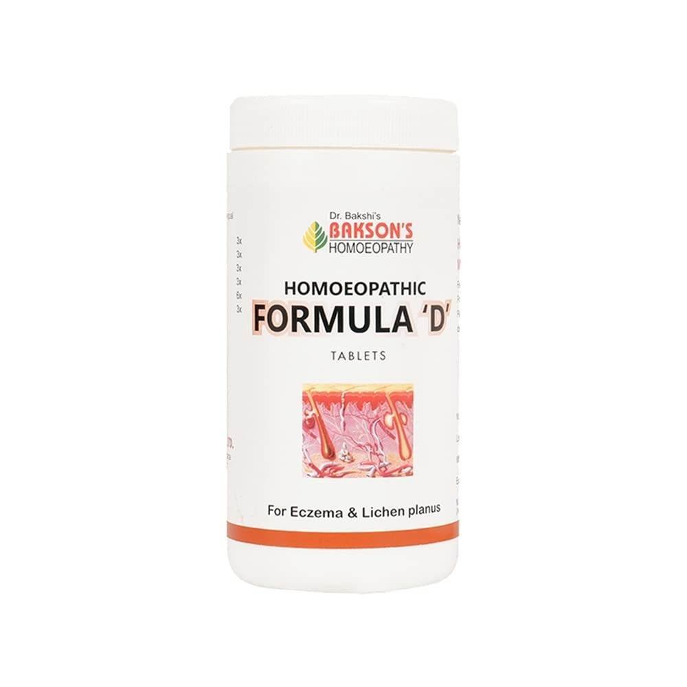 uk41N1rZ1WgJL-1.jpg Dr. Bakshi's BAKSON'S HOMOEOPATHY Homoeopathic Formula 'D' Tablets-200 Tabs - Image 1