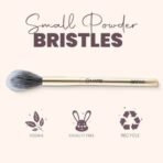 MARS Artist's Arsenal Professional Small Powder Brush | Feather Soft Bristle | Best for Hard to Reach Area | Precise Synthetic Bristles | Luxe Design Makeup Brush (Golden) - Fast UK Delivery - Image 6