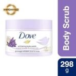 Dove Exfoliating Body Polish Scrub with Crushed Lavender & Coconut Milk for Dry Skin, Gently Exfoliates & Removes Dead Skin, Naturally Derived Ingredients, Sulfate-Free, Soothing Scent, 298 g - Fast UK Delivery - Image 3